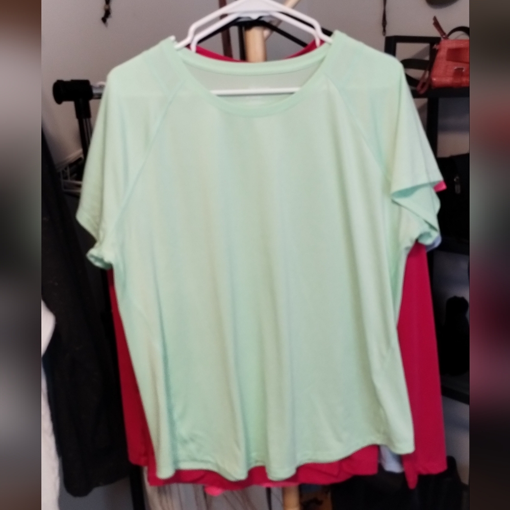 Tek Gear Mint Green Short Sleeve Workout Tee
